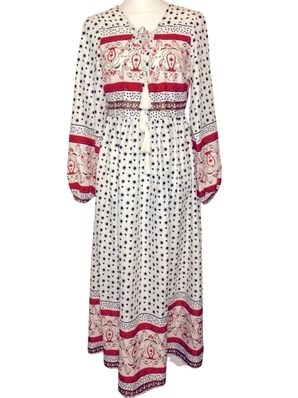 MISSLOOK  Boho Maxi Dress Women Size Small